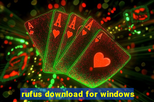 rufus download for windows